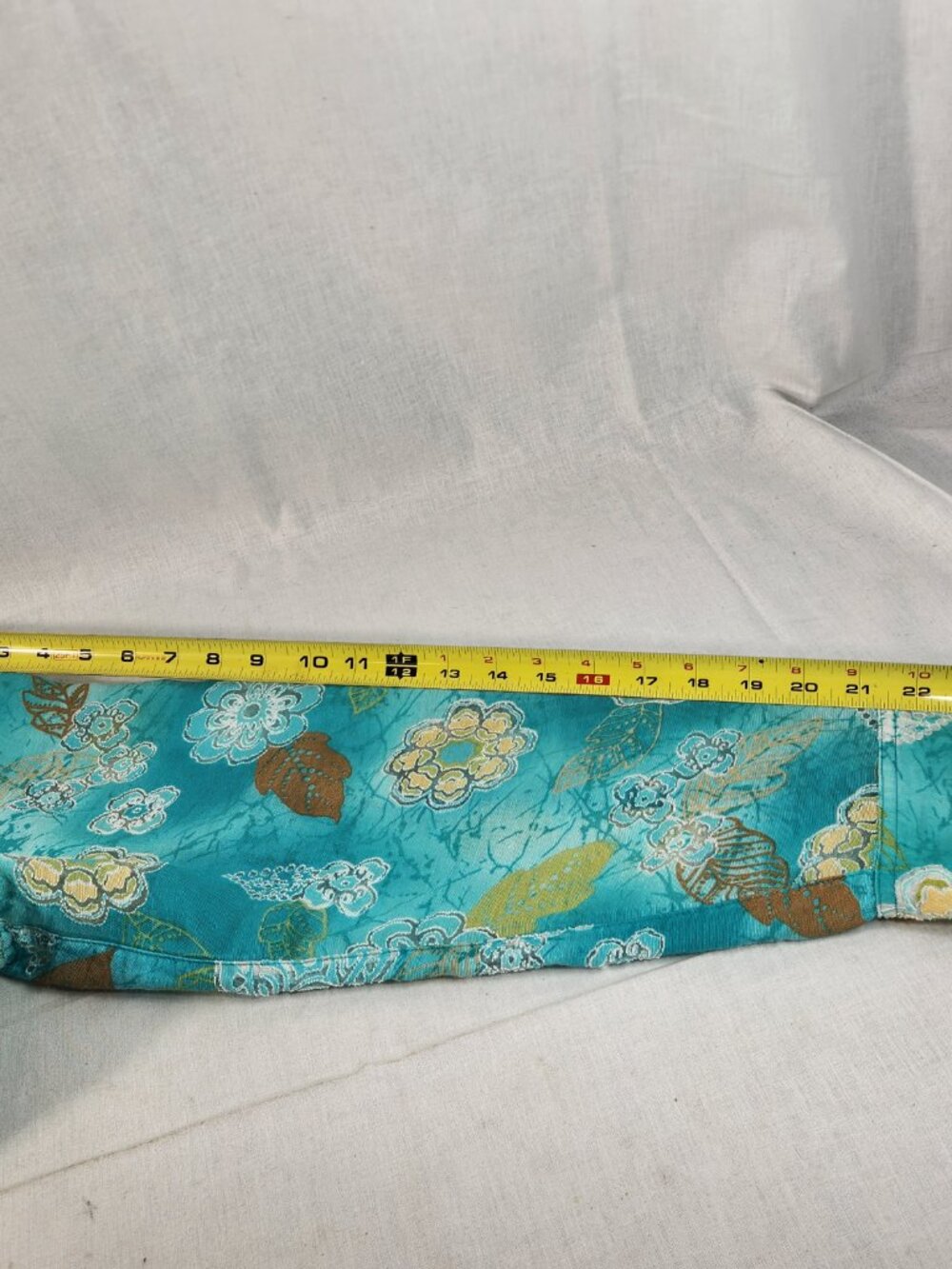 Alfred Dunner Womens Blouse Size 16 Long Sleeve Green Sheer Floral EUC Fast Ship - Picture 7 of 11